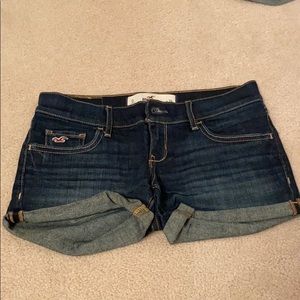 Hollister blue denim shorts.